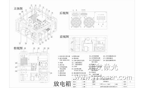 通發(fā)模具激光焊接機(jī)放電箱標(biāo)識(shí)圖